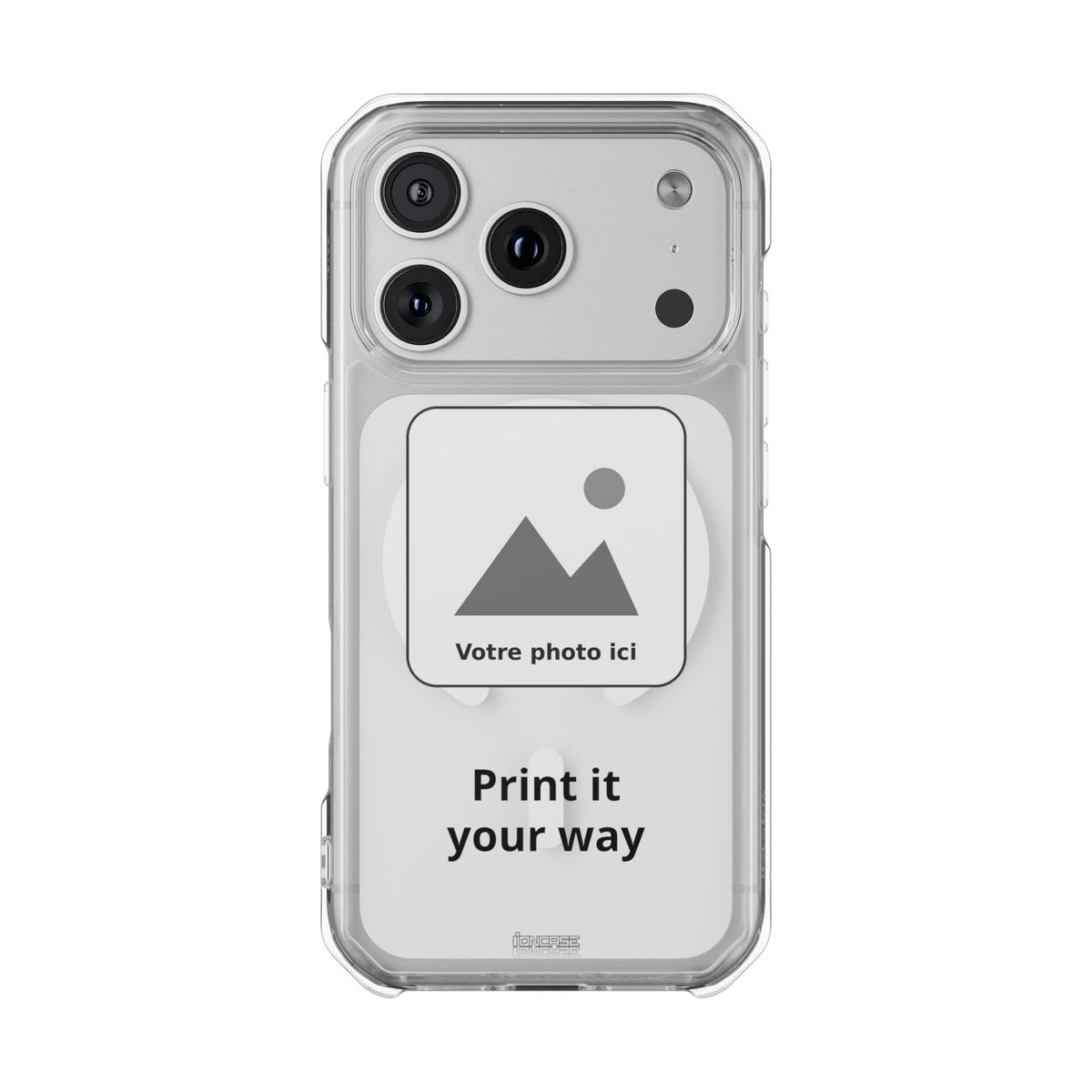 Coque MagSafe Transparente Personnalisable