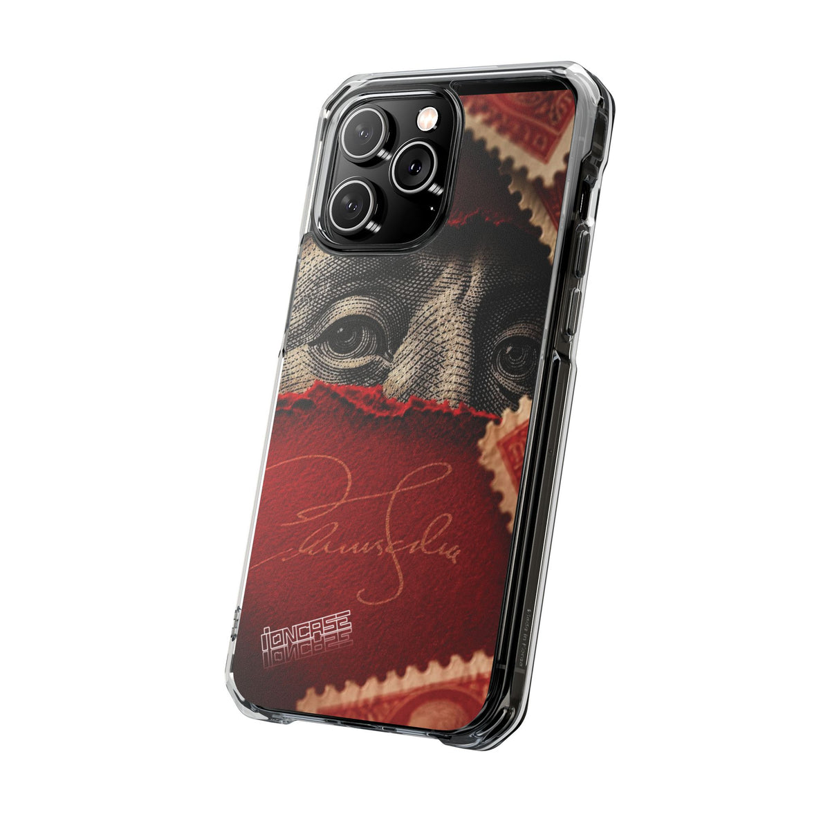 Coque eyes monnaie vintage rouge