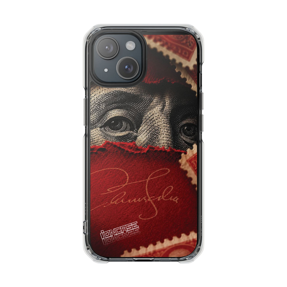 Coque eyes monnaie vintage rouge