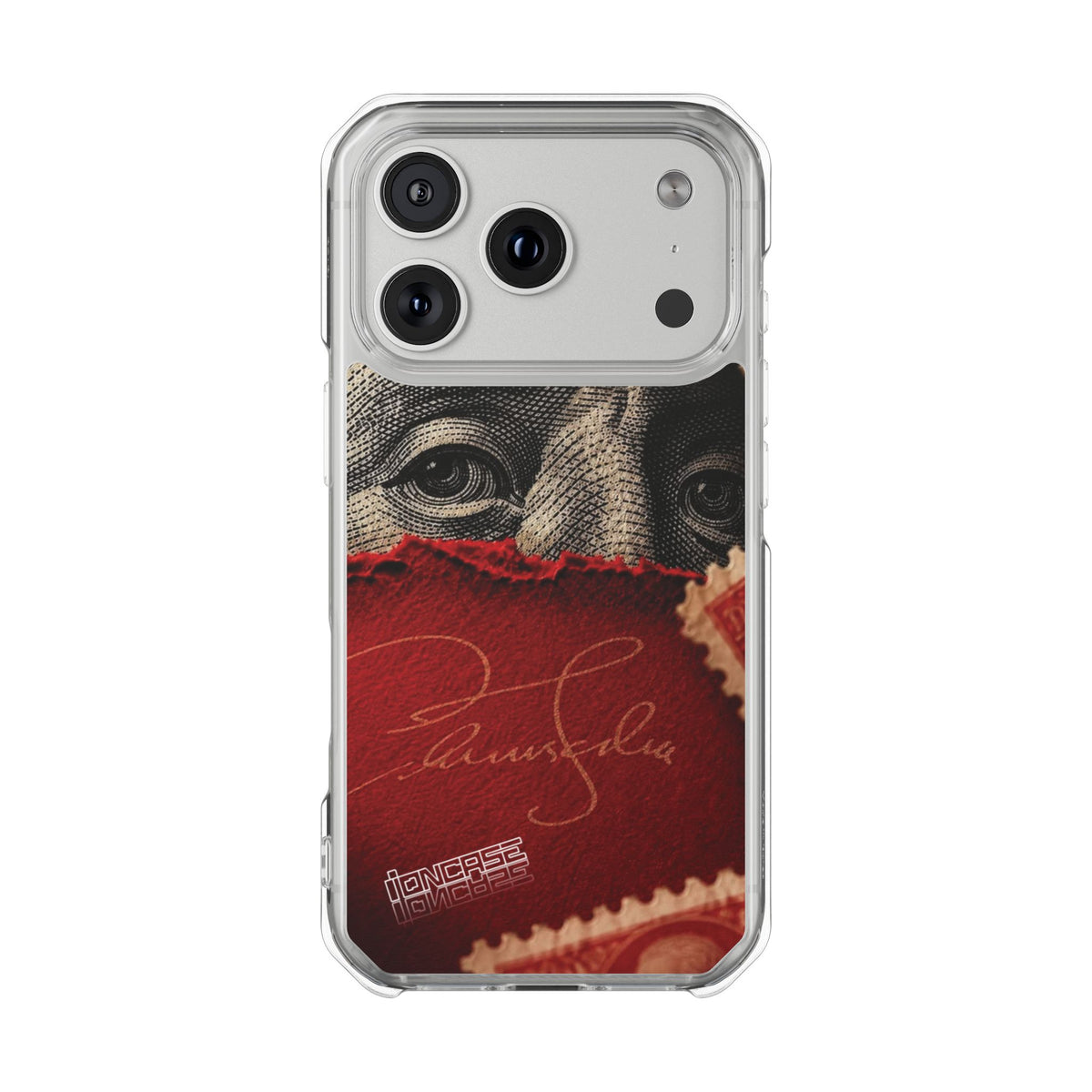 Coque eyes monnaie vintage rouge