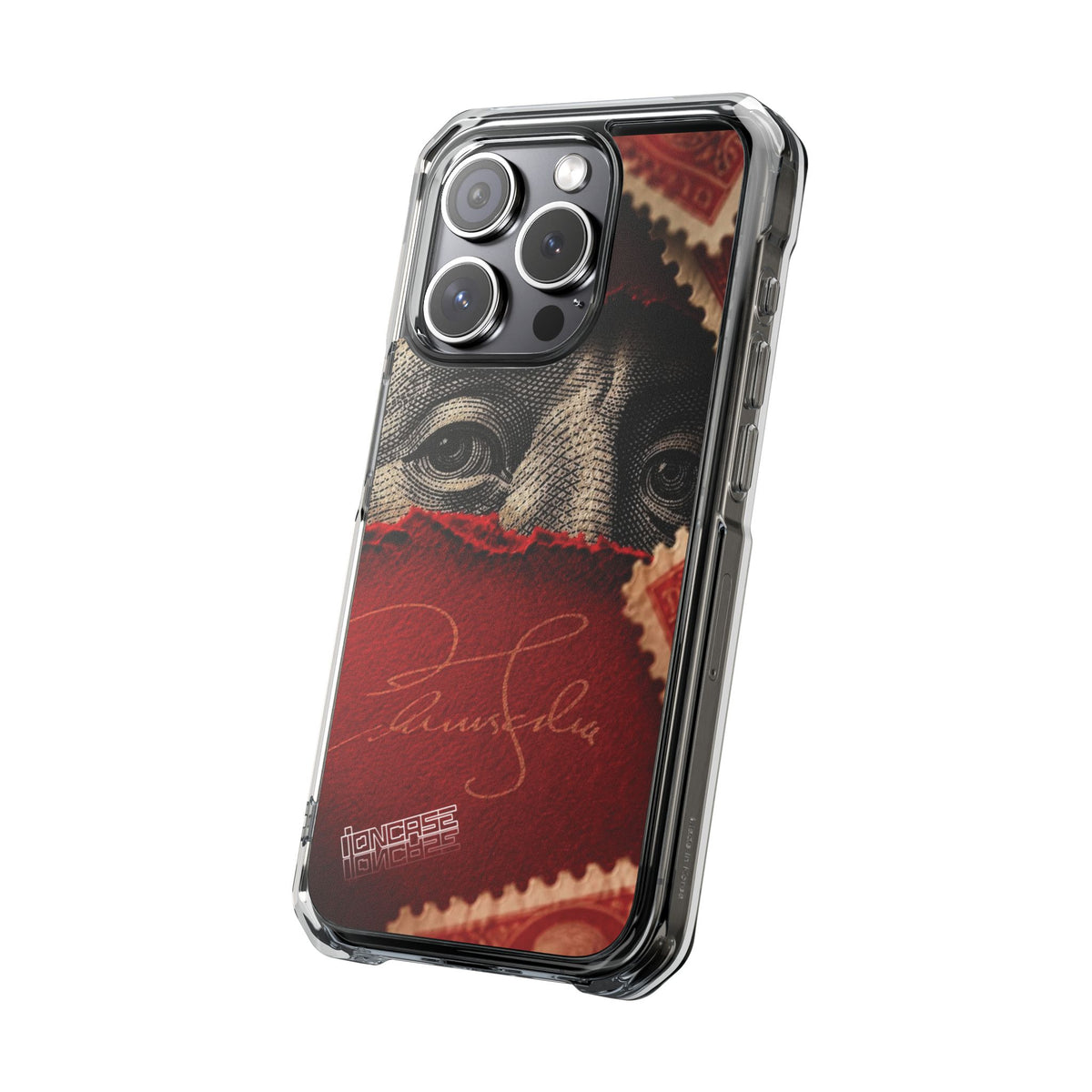 Coque eyes monnaie vintage rouge