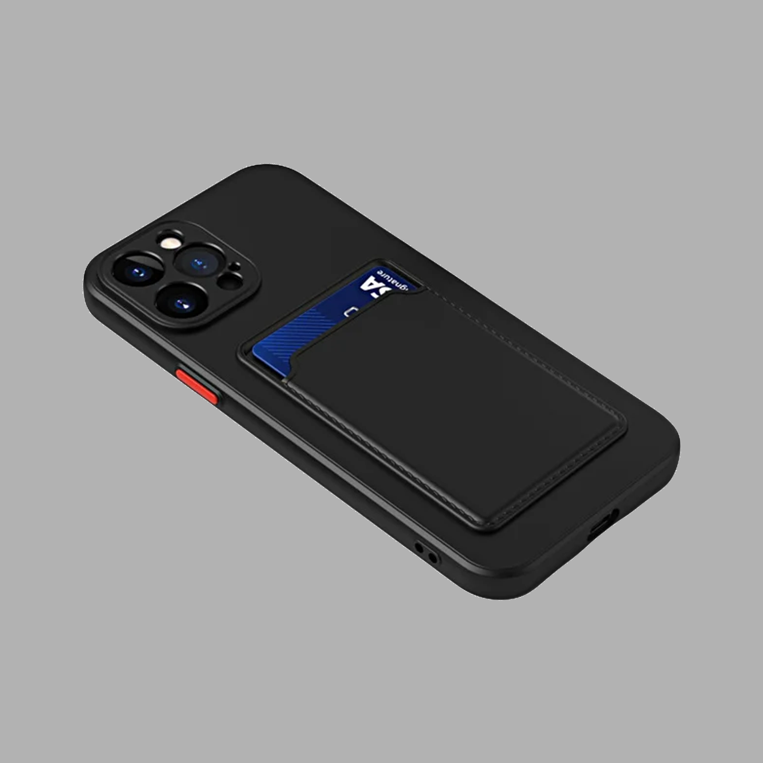 Coque porte-carte 2 en 1 en silicone pour iPhone