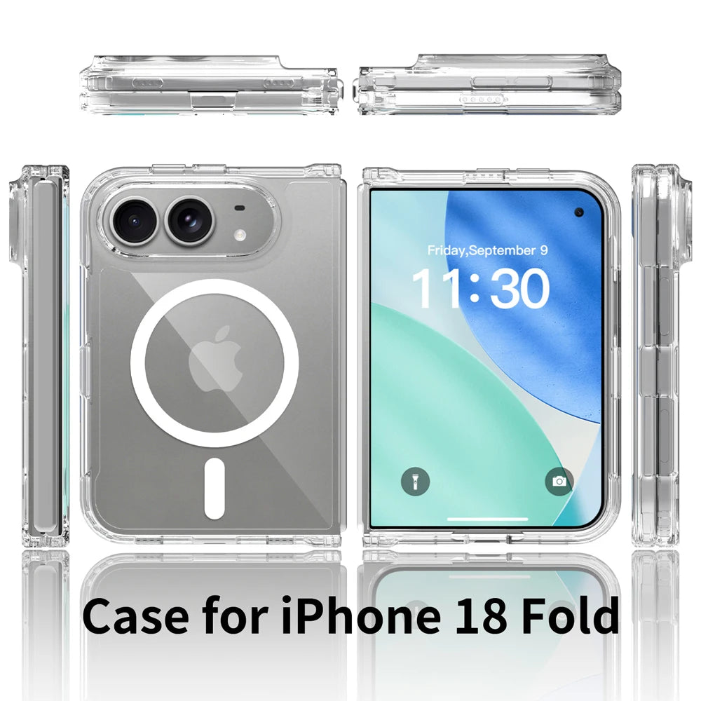 Coque iPhone Duo 18 Fold For Magsafe Wireless Transparent Cover
