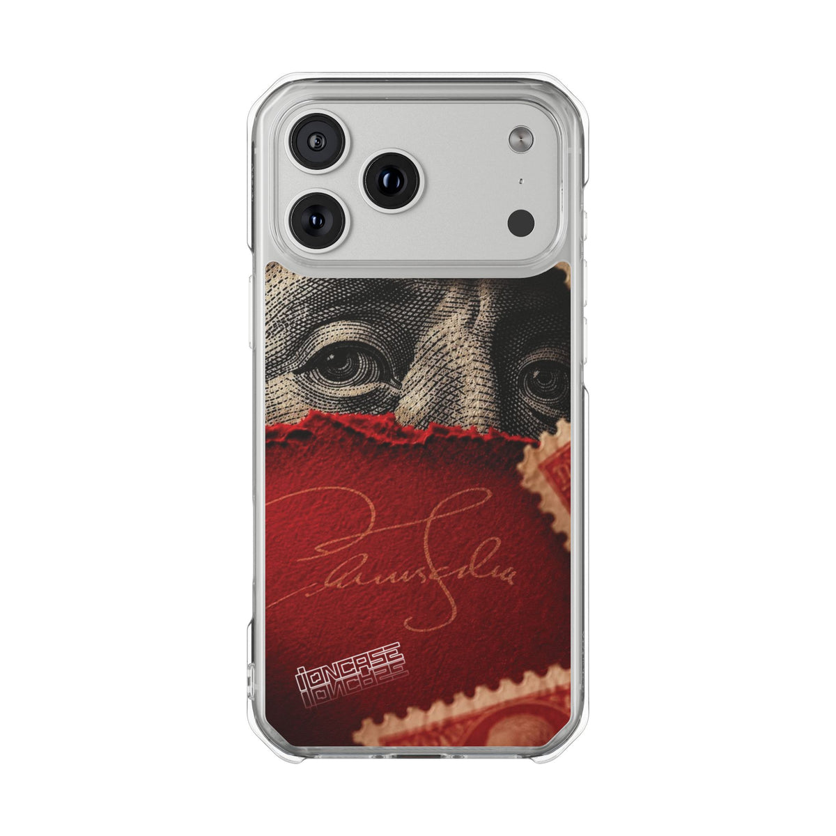 Coque eyes monnaie vintage rouge