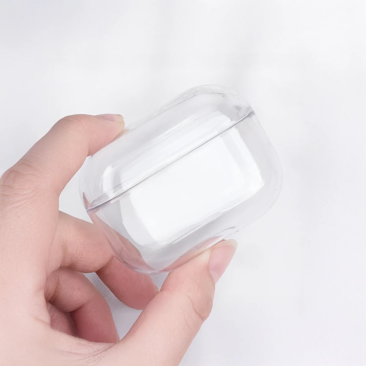 Coque de protection pour AirPods en silicone transparent