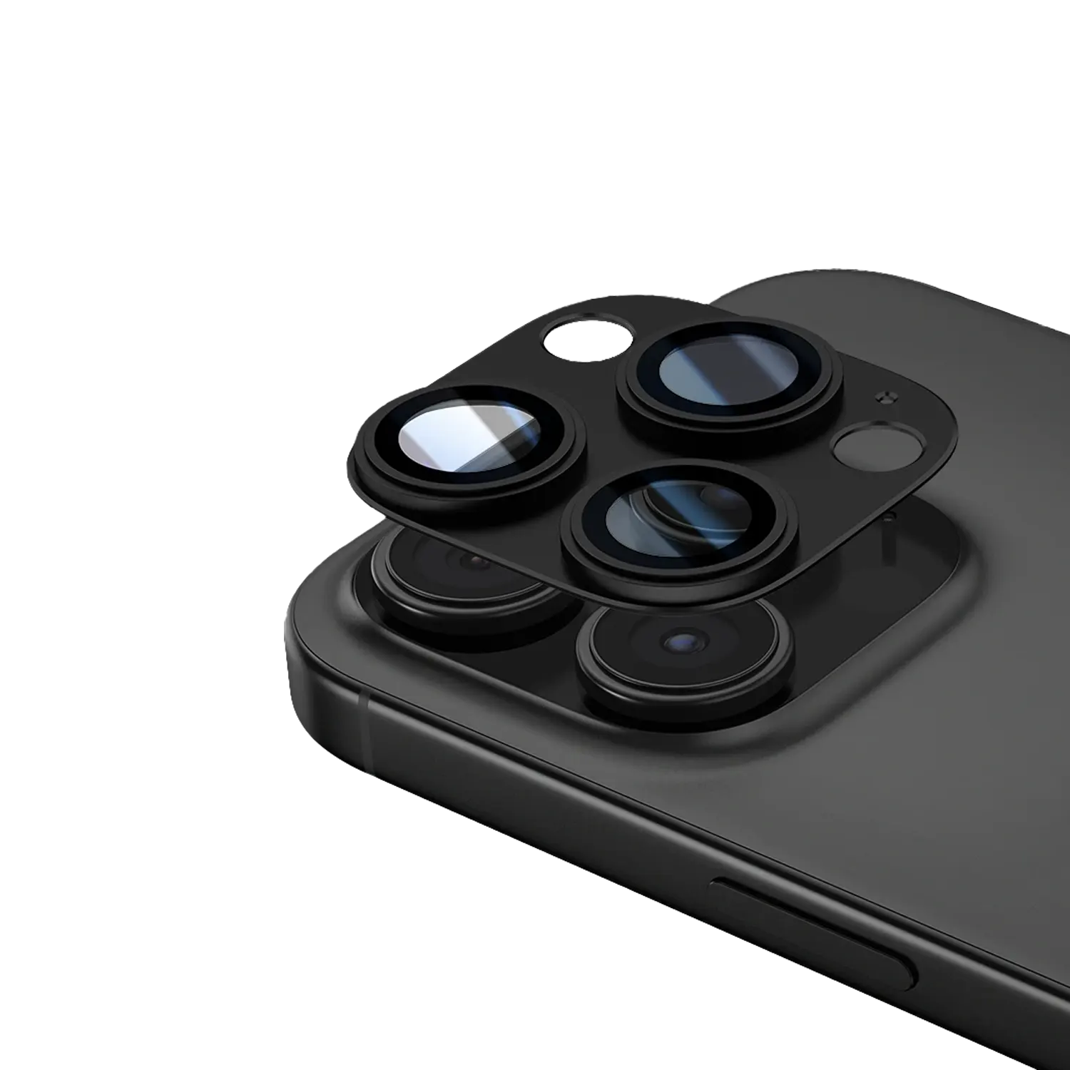 Protection de caméra en métal et verre trempé pour iPhone 16