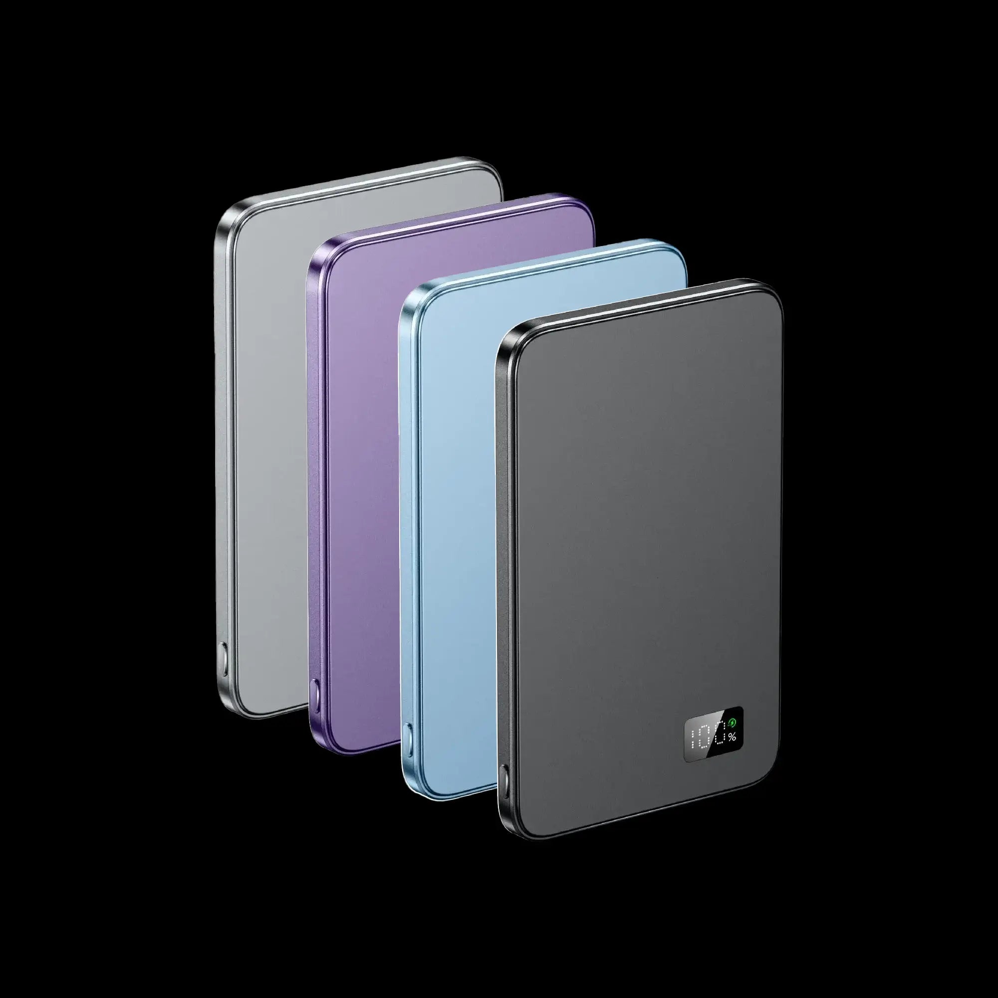 4 Powerbanks compatible MagSafe de 10 000 mAh avec affichage digital