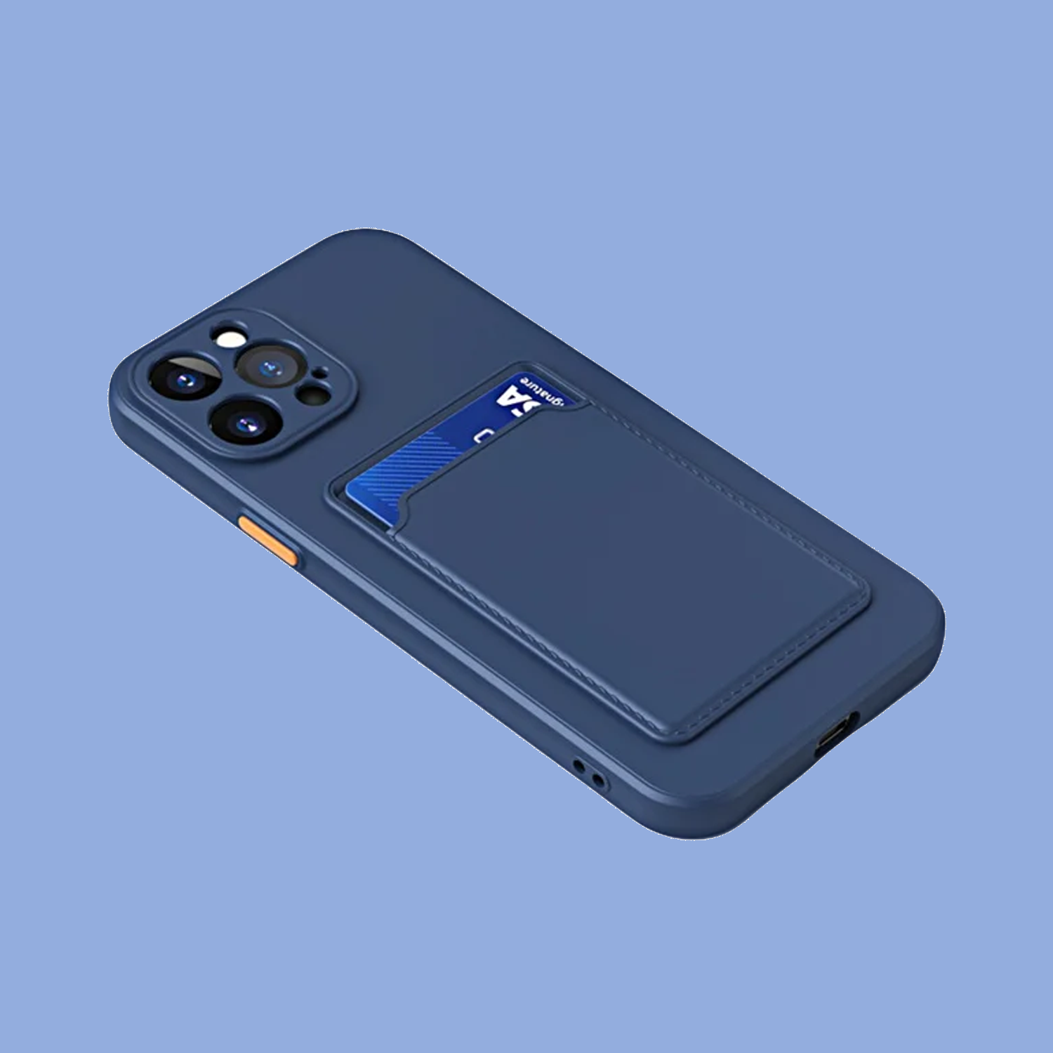 Coque porte-carte 2 en 1 en silicone pour iPhone