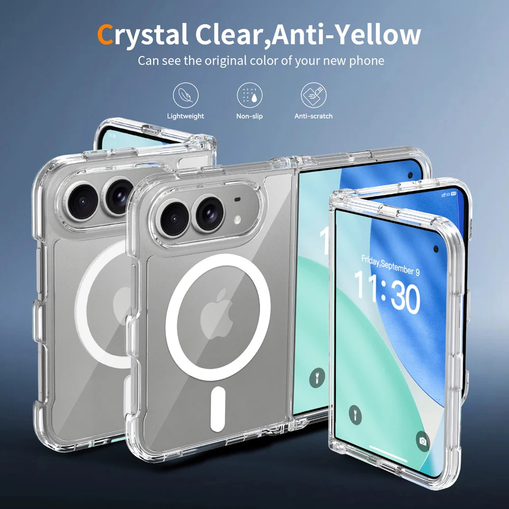 Coque iPhone Duo 18 Fold For Magsafe Wireless Transparent Cover