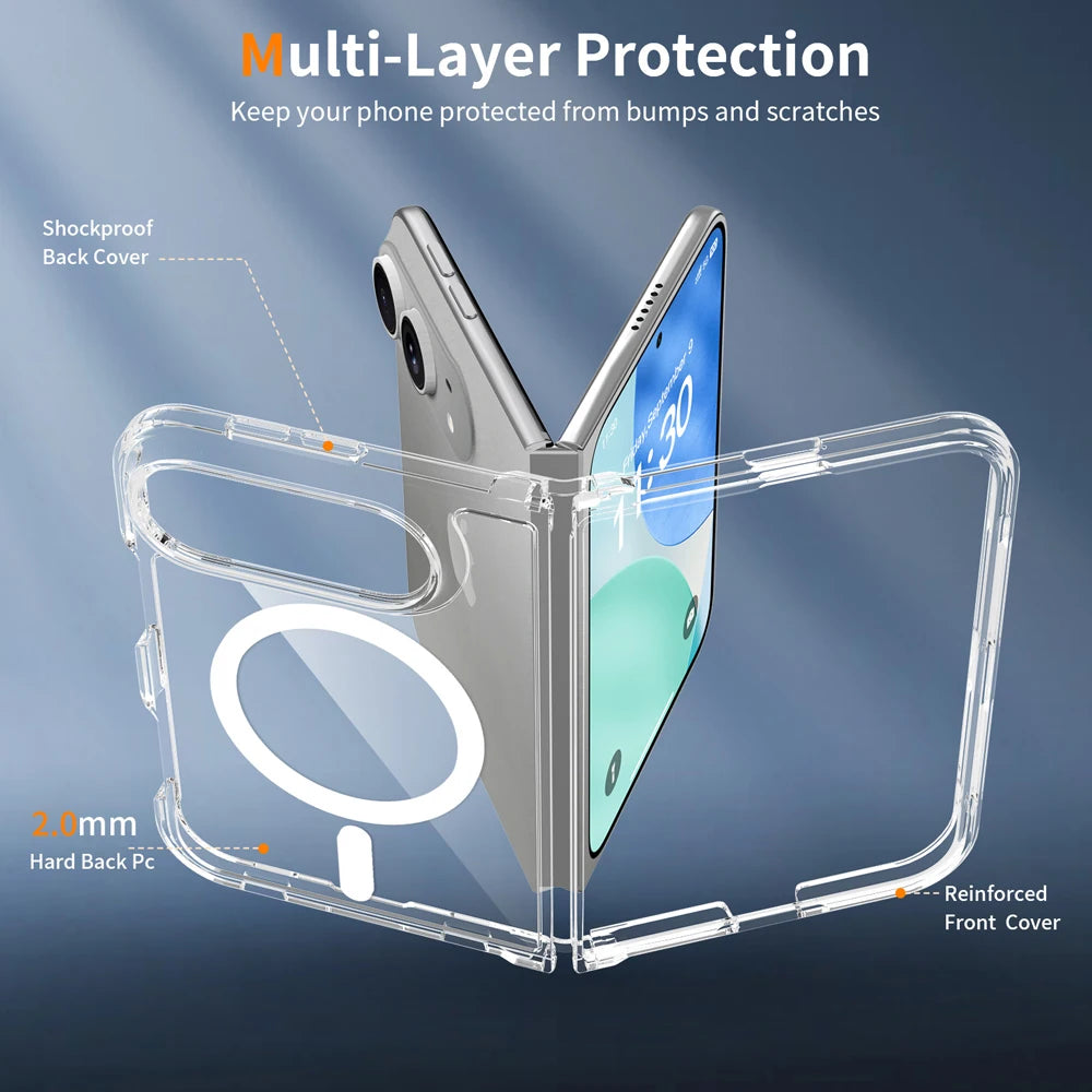 Coque iPhone Duo 18 Fold For Magsafe Wireless Transparent Cover
